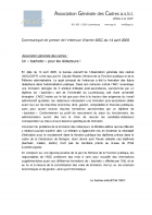 Communiqué 20050414