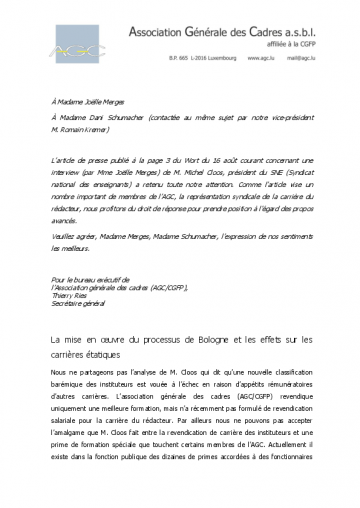 Communiqué 20070822