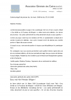 Communiqué 20080314