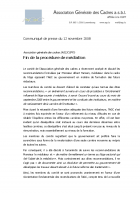 Communiqué 20081112