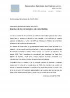 Communiqué 20100421