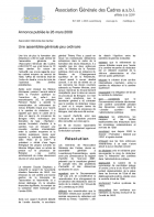 Communiqué AGO 2008