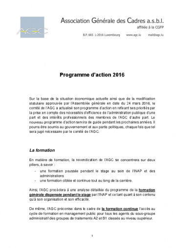 Programme d