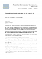 Allocution AG 2012