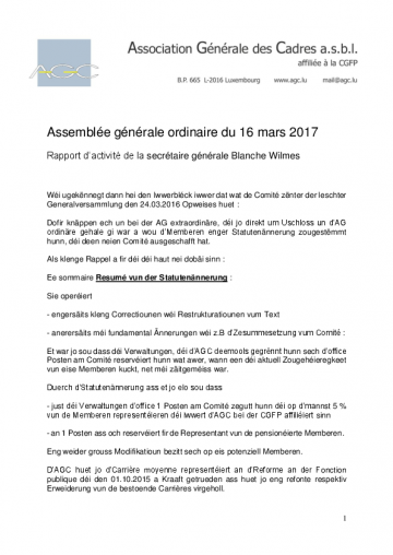 Rapport AGO 2017