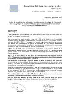 Lettre de recrutement 2017