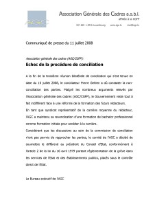 Communiqué 11.07.2008