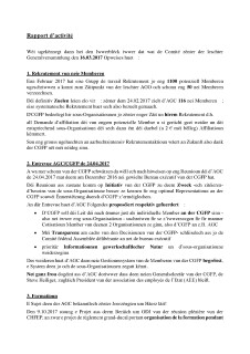 Rapport d'activité AGO 2018